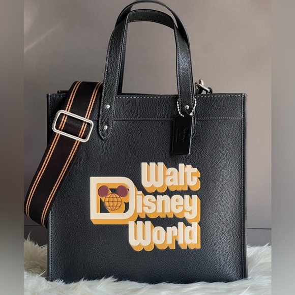 Coach Handbags - C8551- Disney X Coach Field Tote with Walt Disney World Motif